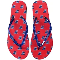 Women's FOCO Ole Miss Rebels Glitter Flip Flops