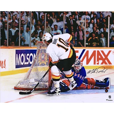 Mike Richter New York Rangers Autographed 16" x 20" 1994 Stanley Cup Final Save on Bure Photograph