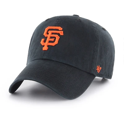 Men's '47 Black San Francisco Giants Clean Up Adjustable Hat