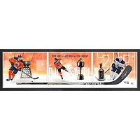 Leon Draisaitl Edmonton Oilers Framed Autographed 2020 Hart Trophy Winner Game Model Stick Shadowbox