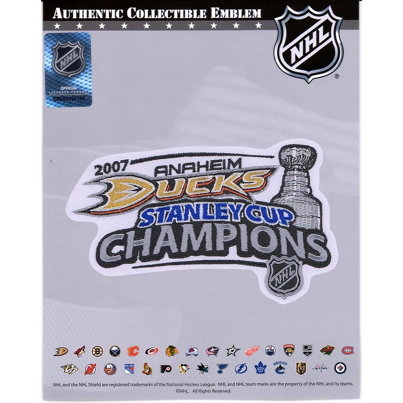 Anaheim Ducks Unsigned 2007 Stanley Cup Champions National Emblem Jersey Patch