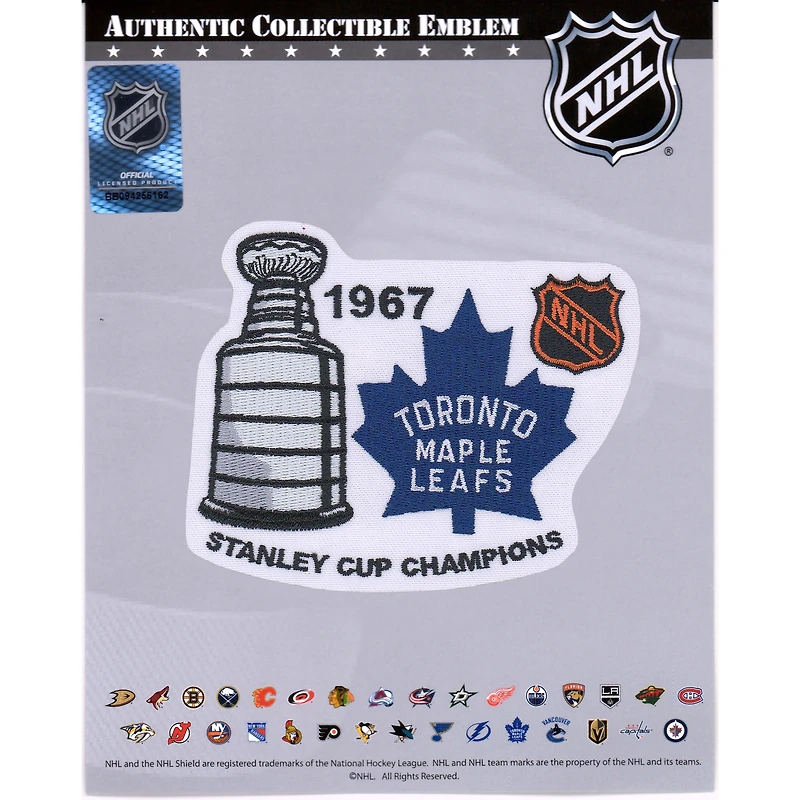 Toronto Maple Leafs Unsigned 1967 Stanley Cup Champions National Emblem Jersey Patch