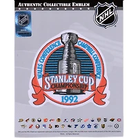 Pittsburgh Penguins vs. Chicago Blackhawks Unsigned 1992 Stanley Cup Championship National Emblem Jersey Patch