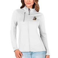 Women's Antigua White/Silver Oregon Ducks Generation Full-Zip Jacket