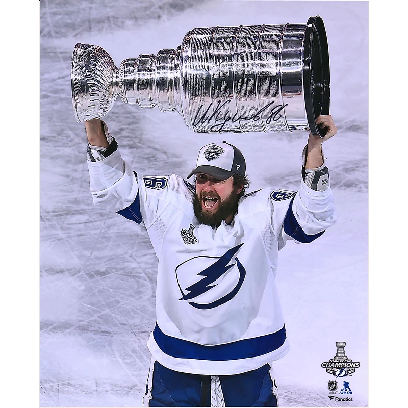 Nikita Kucherov Tampa Bay Lightning Autographed 16" x 20" 2020 Stanley Cup Champions Raising Cup Photograph
