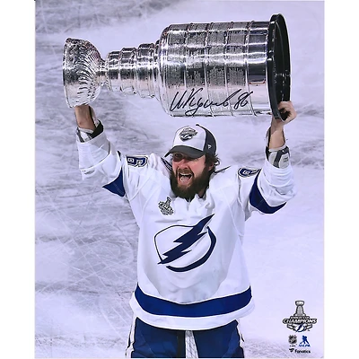 Nikita Kucherov Tampa Bay Lightning Autographed 16" x 20" 2020 Stanley Cup Champions Raising Cup Photograph