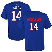 Youth Stefon Diggs Royal Buffalo Bills Mainliner Name & Number T-Shirt