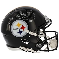 Jerome Bettis Pittsburgh Steelers Autographed Riddell Speed Authentic Helmet with "HOF 15" Inscription