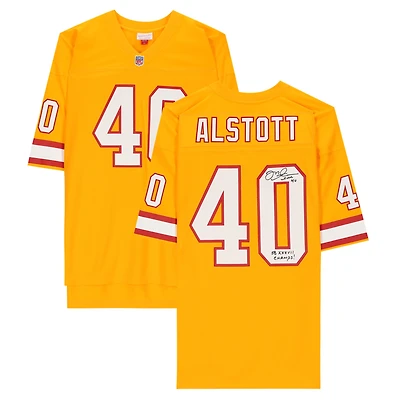 Mike Alstott Tampa Bay Buccaneers Autographed Mitchell & Ness Orange Throwback Replica Jersey with "SB XXXVII Champs" Inscription