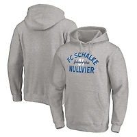Men's Heather Gray FC Schalke 04 Varsity Pullover Hoodie