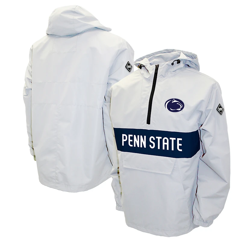 Men's White Penn State Nittany Lions Alpha Anorak Half-Zip Pullover Jacket