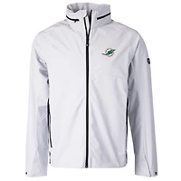 Men's Cutter & Buck White Miami Dolphins Vapor Full-Zip Jacket