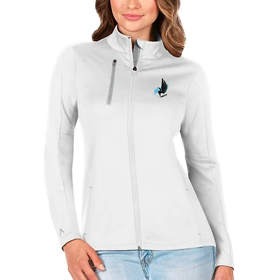 Women's Antigua White/Silver Minnesota United FC Generation Full-Zip Jacket