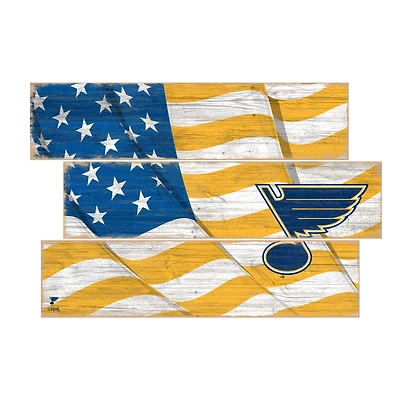 St. Louis Blues 3-Plank Team Flag