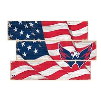 Washington Capitals 3-Plank Team Flag