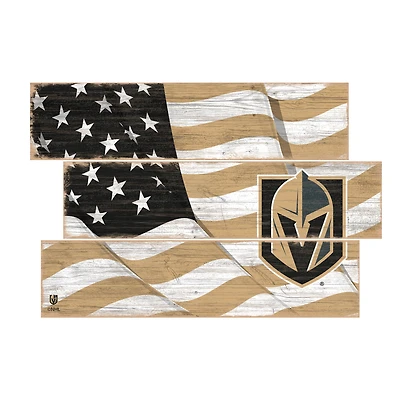 Vegas Golden Knights 3-Plank Team Flag
