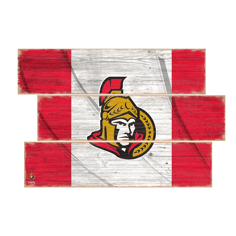 Ottawa Senators 3-Plank Team Flag