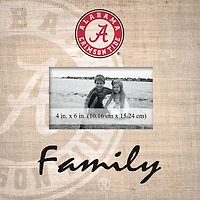 Alabama Crimson Tide 10'' x 10'' Burlap Pattern Frame