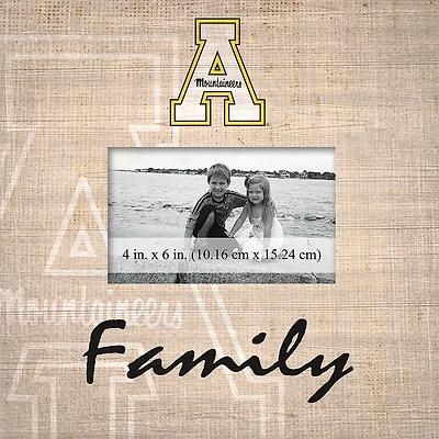 Appalachian State Mountaineers 10'' x 10'' Burlap Pattern Frame