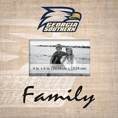 Georgia Southern Eagles 10'' x 10'' Burlap Pattern Frame