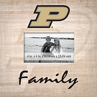Purdue Boilermakers 10'' x 10'' Burlap Pattern Frame