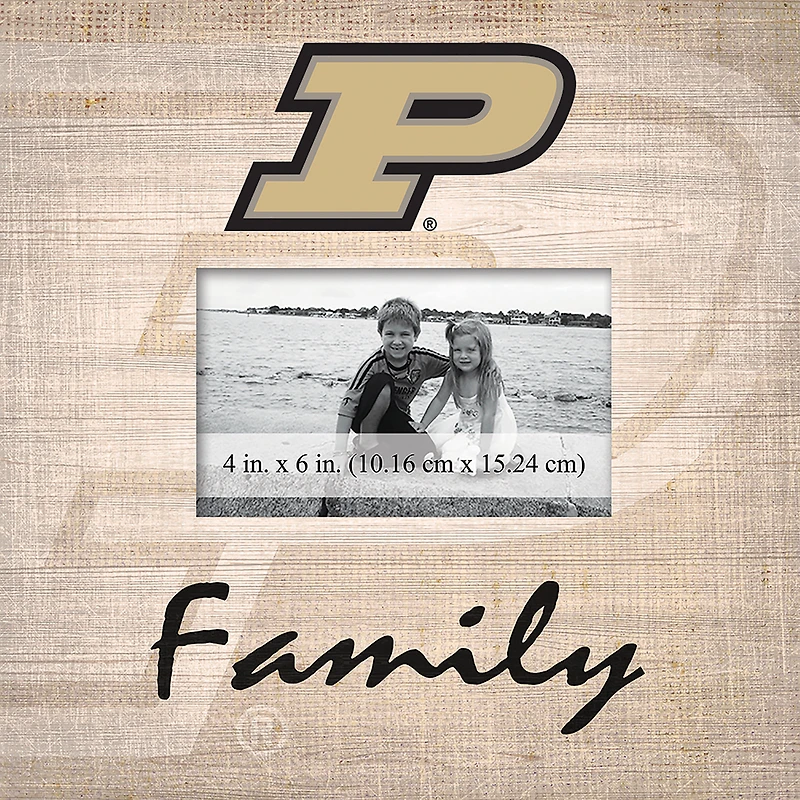 Purdue Boilermakers 10'' x 10'' Burlap Pattern Frame