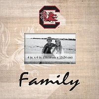 South Carolina Gamecocks 10'' x 10'' Burlap Pattern Frame