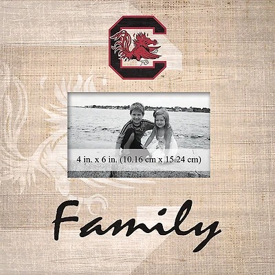 South Carolina Gamecocks 10'' x 10'' Burlap Pattern Frame