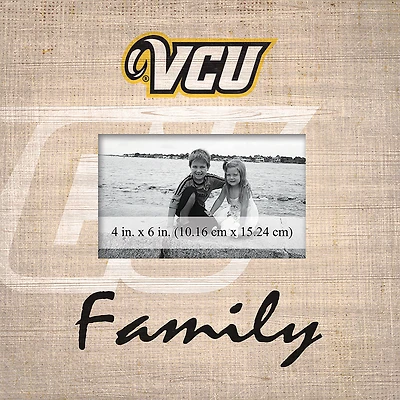 VCU Rams 10'' x 10'' Burlap Pattern Frame