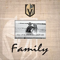 Vegas Golden Knights 10'' x 10'' Burlap Pattern Frame