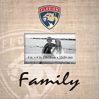 Florida Panthers 10'' x 10'' Burlap Pattern Frame