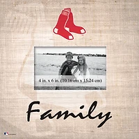 Boston Red Sox 10'' x 10'' Burlap Pattern Frame
