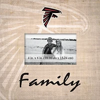 Atlanta Falcons 10'' x 10'' Burlap Pattern Frame
