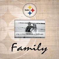 Pittsburgh Steelers 10'' x 10'' Burlap Pattern Frame