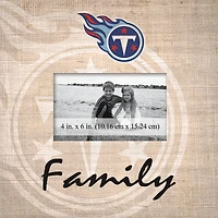 Tennessee Titans 10'' x 10'' Burlap Pattern Frame