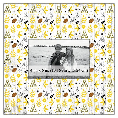 Appalachian State Mountaineers 10'' x 10'' Floral Pattern Frame