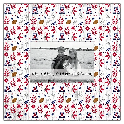 Arizona Wildcats 10'' x 10'' Floral Pattern Frame