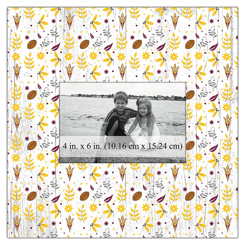 Arizona State Sun Devils 10'' x 10'' Floral Pattern Frame