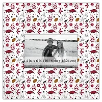 Arkansas Razorbacks 10'' x 10'' Floral Pattern Frame