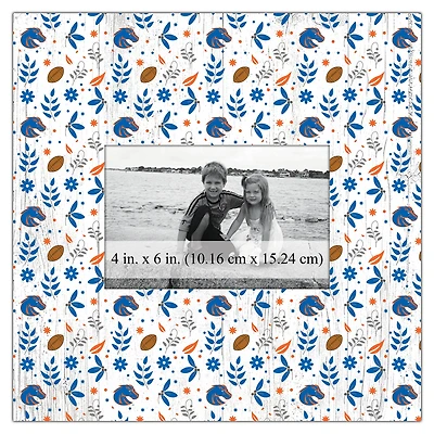 Boise State Broncos 10'' x 10'' Floral Pattern Frame