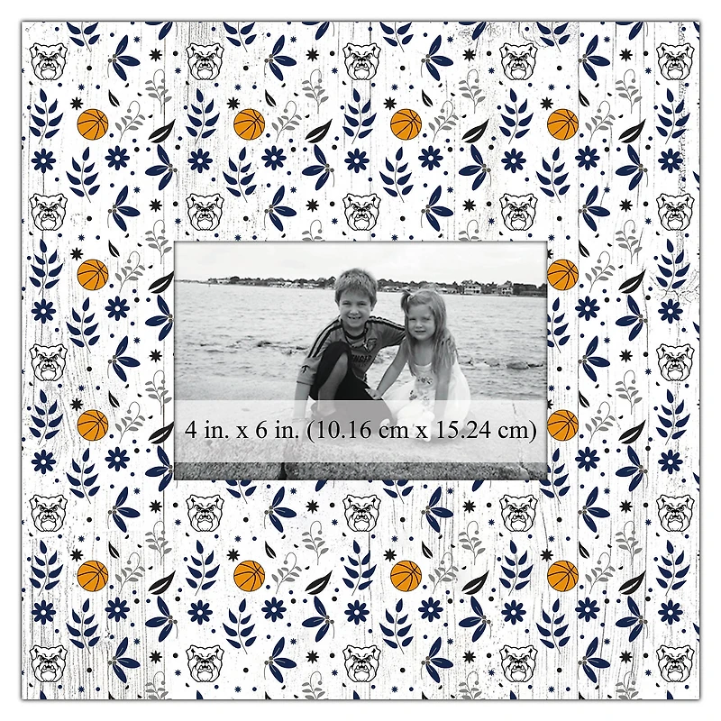 Butler Bulldogs 10'' x 10'' Floral Pattern Frame