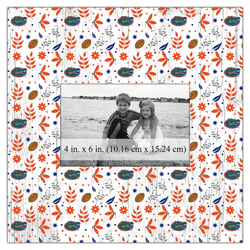 Florida Gators 10'' x 10'' Floral Pattern Frame