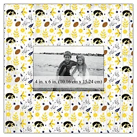 Iowa Hawkeyes 10'' x 10'' Floral Pattern Frame