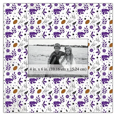 Kansas State Wildcats 10'' x 10'' Floral Pattern Frame