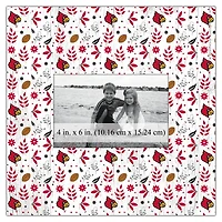 Louisville Cardinals 10'' x 10'' Floral Pattern Frame