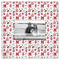 Maryland Terrapins 10'' x 10'' Floral Pattern Frame