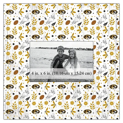 Missouri Tigers 10'' x 10'' Floral Pattern Frame
