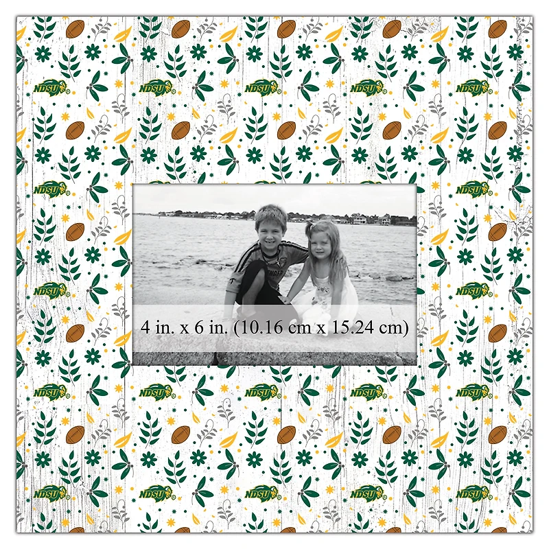 NDSU Bison 10'' x 10'' Floral Pattern Frame