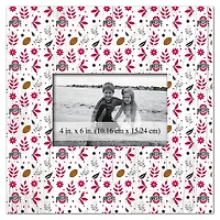 Ohio State Buckeyes 10'' x 10'' Floral Pattern Frame