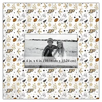Purdue Boilermakers 10'' x 10'' Floral Pattern Frame